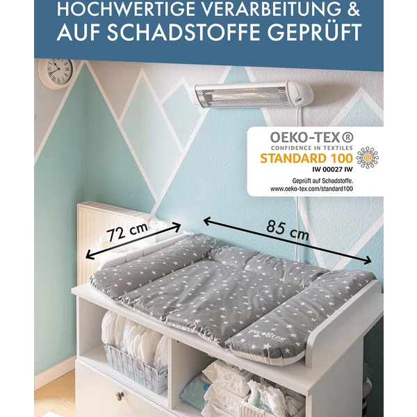 Pic Bear Kleedkussen 72x85cm Stippen Wit Grijs 7 Pic Bear Kleedkussen 72x85cm Stippen Wit Grijs - Afbeelding 5