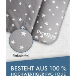 Pic Bear Luiermat 72x85cm Sterren Grijs Wit -Roba || Alvi || Pinolino Winkel pic bear luiermat 72x85cm sterren grijs wit a409648 2