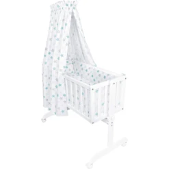 Pink Or Blue Volledige Wiegenset LINDA Wit -Roba || Alvi || Pinolino Winkel pink or blue volledige wiegenset linda wit a303962 4