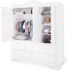 Pinolino Kledingkast Pino 3-deurs -Roba || Alvi || Pinolino Winkel pinolino kledingkast pino 3 deurs a268376 1