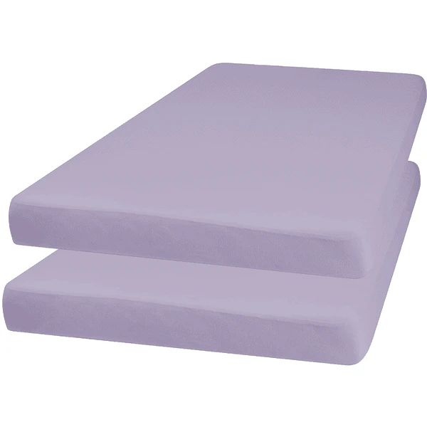 Playshoes Jersey Hoeslaken 2-pack Lila 4 Playshoes Jersey Hoeslaken 2-pack Lila - Afbeelding 2