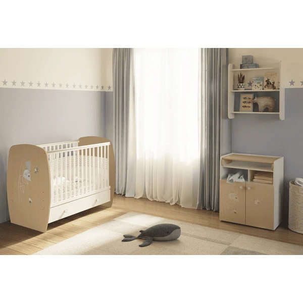 Polini Kids Commode French Amis 1270 Wit-naturel 6 Polini Kids Commode French Amis 1270 Wit-naturel - Afbeelding 4