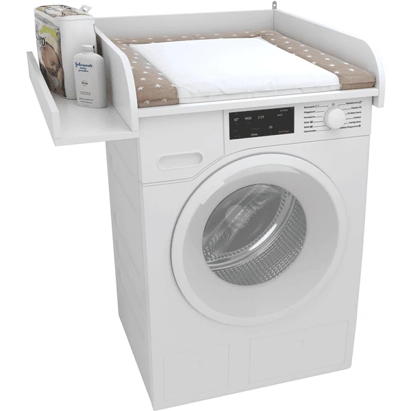 Polini Kinderverschoontafel Voor Wasmachine Met Vak Wit 4 Polini Kinderverschoontafel Voor Wasmachine Met Vak Wit - Afbeelding 2