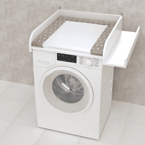 Polini Kinderverschoontafel Voor Wasmachine Met Vak Wit 6 Polini Kinderverschoontafel Voor Wasmachine Met Vak Wit - Afbeelding 4