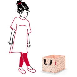 Reisenthel® Storagebox Kids Cats And Dogs Rose -Roba || Alvi || Pinolino Winkel reisenthel storagebox kids cats and dogs rose a262869 1