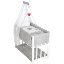 Roba Adam & Uil 4 In 1 Witte Wieg -Roba || Alvi || Pinolino Winkel roba adam amp uil 4 in 1 witte wieg a299769 2