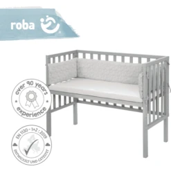 Roba Co-sleeper 2in1 Style Zilvergrijye Sterren -Roba || Alvi || Pinolino Winkel roba co sleeper 2in1 style zilvergrijye sterren a315648 2