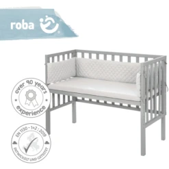 Roba Co-sleeper 2in1 Taupe Style Grijs -Roba || Alvi || Pinolino Winkel roba co sleeper 2in1 taupe style grijs a308684 2