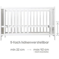 Roba Co-sleeper Wit 60 X 120 Cm -Roba || Alvi || Pinolino Winkel roba co sleeper wit 60 x 120 cm a286634 4