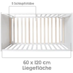 Roba Co-sleeper Wit 60 X 120 Cm Met Matras -Roba || Alvi || Pinolino Winkel roba co sleeper wit 60 x 120 cm met matras a307705 2