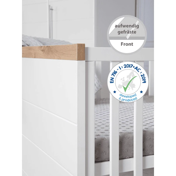 Roba Combi Kinderbed Nele Wit 7 Roba Combi Kinderbed Nele Wit - Afbeelding 5