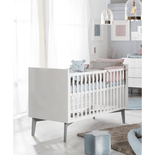 Roba Combi Kinderbed Retro 2 Wit 4 Roba Combi Kinderbed Retro 2 Wit - Afbeelding 2