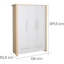 Roba Garderobekast Matilda 3-deurs -Roba || Alvi || Pinolino Winkel roba garderobekast matilda 3 deurs a317521 3