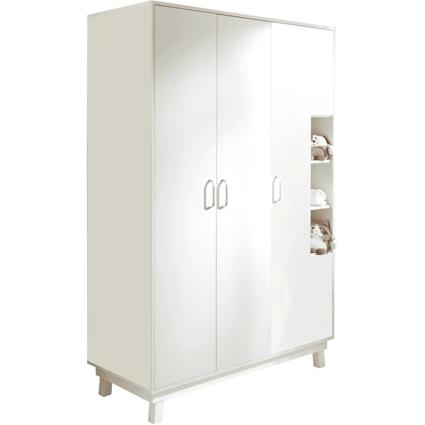 Roba Garderobekast Nordic Wit 3-deurs 3 Roba Garderobekast Nordic Wit 3-deurs