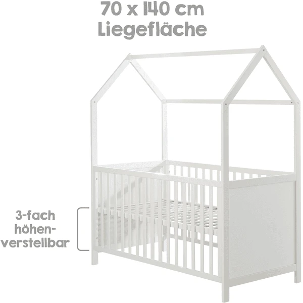 Roba House Bed 70 X 140 Cm Taupe 6 Roba House Bed 70 X 140 Cm Taupe - Afbeelding 4