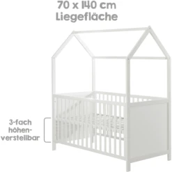 Roba Huisbed 70 X 140 Cm Wit 11 Roba Huisbed 70 X 140 Cm Wit -Roba || Alvi || Pinolino Winkel roba huisbed 70 x 140 cm wit a307571 4