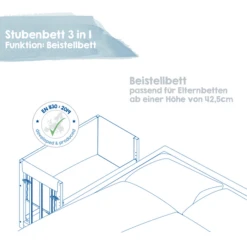 Roba Kinderbedje Little Stars 3 In 1 Wit 9 Roba Kinderbedje Little Stars 3 In 1 Wit -Roba || Alvi || Pinolino Winkel roba kinderbedje little stars 3 in 1 wit a303907 2