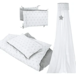 Roba Kinderbedovertrekset 4-delig Sterren & Stippen 100 X 135 Cm -Roba || Alvi || Pinolino Winkel roba kinderbedovertrekset 4 delig sterren amp stippen 100 x 135 cm a315712 1