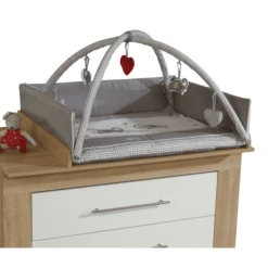 ROBA Nestje Jumbotrwins Grijs Wit Met Speelboog 125x115 Cm -Roba || Alvi || Pinolino Winkel roba nestje jumbotrwins grijs wit met speelboog 125x115 cm a097648 4