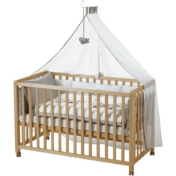 Roba Room Bed Co-sleeper Natuur Jumbotwins -Roba || Alvi || Pinolino Winkel roba room bed co sleeper natuur jumbotwins a149616 1