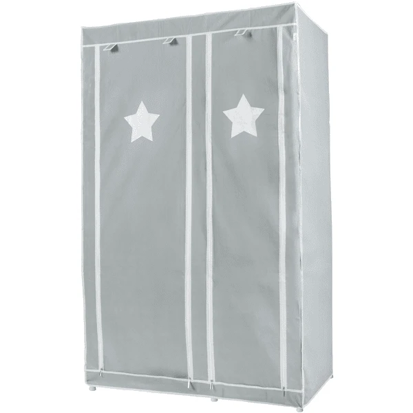 Roba Textielgarderobe XL Little Stars Grijs 6 Roba Textielgarderobe XL Little Stars Grijs - Afbeelding 4