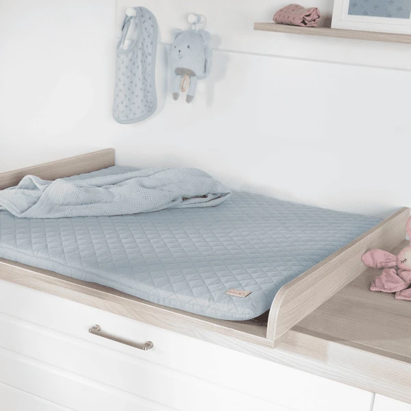 Roba Verwisselmatje Zacht Style Lichtblauw 85x75 7 Roba Verwisselmatje Zacht Style Lichtblauw 85x75 - Afbeelding 5