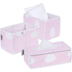 Roba Verzorgingsorganizer 3-delig Kleine Wolk Roze -Roba || Alvi || Pinolino Winkel roba verzorgingsorganizer 3 delig kleine wolk roze a245940 3