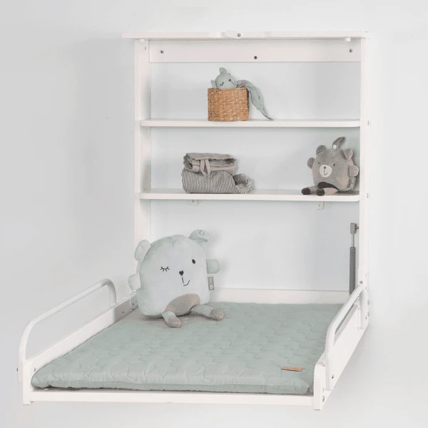 Roba Wandcommode Incl. Aankleedkussen Style Frosty Green Stars 4 Roba Wandcommode Incl. Aankleedkussen Style Frosty Green Stars - Afbeelding 2