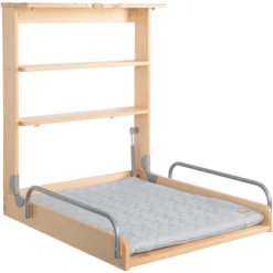 Roba Wandcommode Incl. Aankleedkussen Style Zilvergrijze Sterren