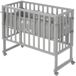 Roba Wieg & Co-sleeper 3in1 Met Barrière Little Stars Safe Asleep® -Roba || Alvi || Pinolino Winkel roba wieg co sleeper 3in1 met barriere little stars safe asleep a308670 4