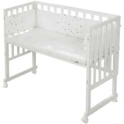 Roba Wieg & Co-sleeper 3in1 Met Barrière Sterrengrijs Safe Asleep® -Roba || Alvi || Pinolino Winkel roba wieg co sleeper 3in1 met barriere sterrengrijs safe asleep a308675 4