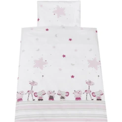 SCHARDT Beddengoed 2-delig Banjo Pink -Roba || Alvi || Pinolino Winkel schardt beddengoed 2 delig banjo pink a104763 2