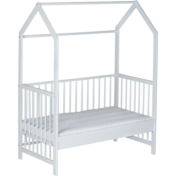 Schardt Huisbed Micky Wit Gelakt 60x120cm 6 Schardt Huisbed Micky Wit Gelakt 60x120cm - Afbeelding 4