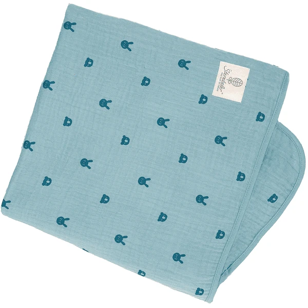 Sterntaler Mousseline Knuffeldeken Kinni+Kalla Blauw Gemêleerd 120 X 120 Cm 3 Sterntaler Mousseline Knuffeldeken Kinni+Kalla Blauw Gemêleerd 120 X 120 Cm