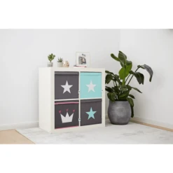 STORE !t Kroonkistje, Grijs Met Witte Kroon 9 STORE !t Kroonkistje, Grijs Met Witte Kroon -Roba || Alvi || Pinolino Winkel store t kroonkistje grijs met witte kroon a368452 2