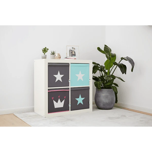 STORE !t Kroonkistje, Grijs Met Witte Kroon 5 STORE !t Kroonkistje, Grijs Met Witte Kroon - Afbeelding 3