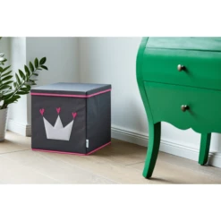 STORE !t Kroonkistje, Grijs Met Witte Kroon 11 STORE !t Kroonkistje, Grijs Met Witte Kroon -Roba || Alvi || Pinolino Winkel store t kroonkistje grijs met witte kroon a368452 4