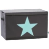 STORE !t Speelgoedkist, Grijs Met Mintgroene Ster -Roba || Alvi || Pinolino Winkel store t speelgoedkist grijs met mintgroene ster a368462