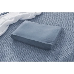 THERALINE Hoes Voor Kinderkussen Melange Blauw/Grijs Bamboo Collectie -Roba || Alvi || Pinolino Winkel theraline hoes voor kinderkussen melange blauw grijs bamboo collectie a360706 1