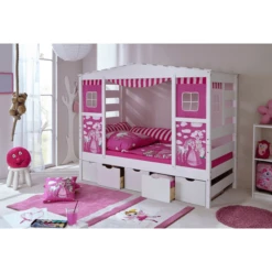 TiCAA Bed Horse Roze Var 2 Met Vijf Lades -Roba || Alvi || Pinolino Winkel ticaa bed horse roze var 2 met vijf lades a227133 3