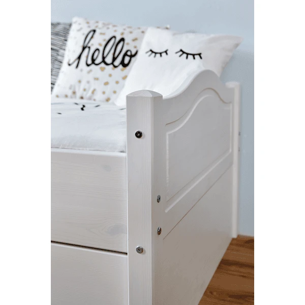 TiCAA Eenpersoonsbed Leni 90 X 200 Cm Wit Grenen Met 5 Lades Aden 6 TiCAA Eenpersoonsbed Leni 90 X 200 Cm Wit Grenen Met 5 Lades Aden - Afbeelding 4