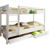 TICAA Etagenbett RENE Grenen Massief Wit