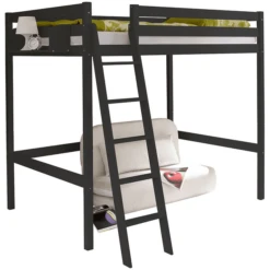 TICAA Loftbed Matthias 140 X 200 Cm Grenen Grijs -Roba || Alvi || Pinolino Winkel ticaa loftbed matthias 140 x 200 cm grenen grijs a327453 2