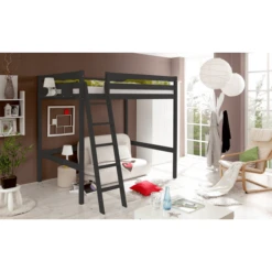 TICAA Loftbed Matthias 140 X 200 Cm Grenen Grijs -Roba || Alvi || Pinolino Winkel ticaa loftbed matthias 140 x 200 cm grenen grijs a327453 3