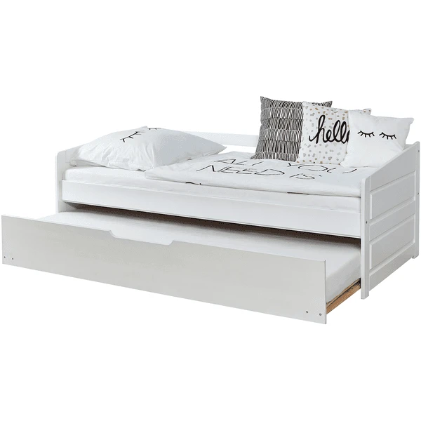 TiCAA Slaapbank Micki Beech Wit Met Extra Bed 4 TiCAA Slaapbank Micki Beech Wit Met Extra Bed - Afbeelding 2