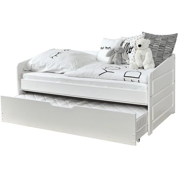 TiCAA Slaapbank Mini Micki Beech Wit Met Extra Bed Incl. 2 Matrassen 4 TiCAA Slaapbank Mini Micki Beech Wit Met Extra Bed Incl. 2 Matrassen - Afbeelding 2