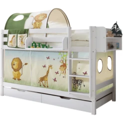 TiCAA Stapelbed Marcel Wit Safari 8 TiCAA Stapelbed Marcel Wit Safari -Roba || Alvi || Pinolino Winkel ticaa stapelbed marcel wit safari a246220 2