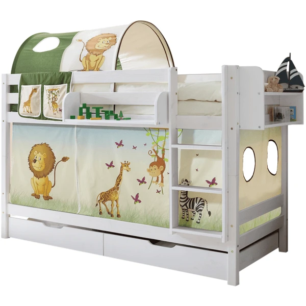 TiCAA Stapelbed Marcel Wit Safari 5 TiCAA Stapelbed Marcel Wit Safari - Afbeelding 3