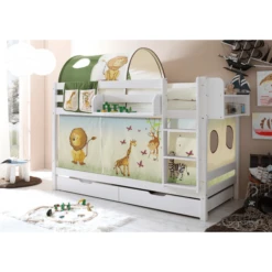 TiCAA Stapelbed Marcel Wit Safari 9 TiCAA Stapelbed Marcel Wit Safari -Roba || Alvi || Pinolino Winkel ticaa stapelbed marcel wit safari a246220 3