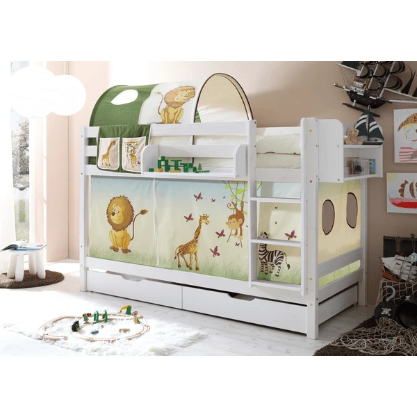 TiCAA Stapelbed Marcel Wit Safari 6 TiCAA Stapelbed Marcel Wit Safari - Afbeelding 4